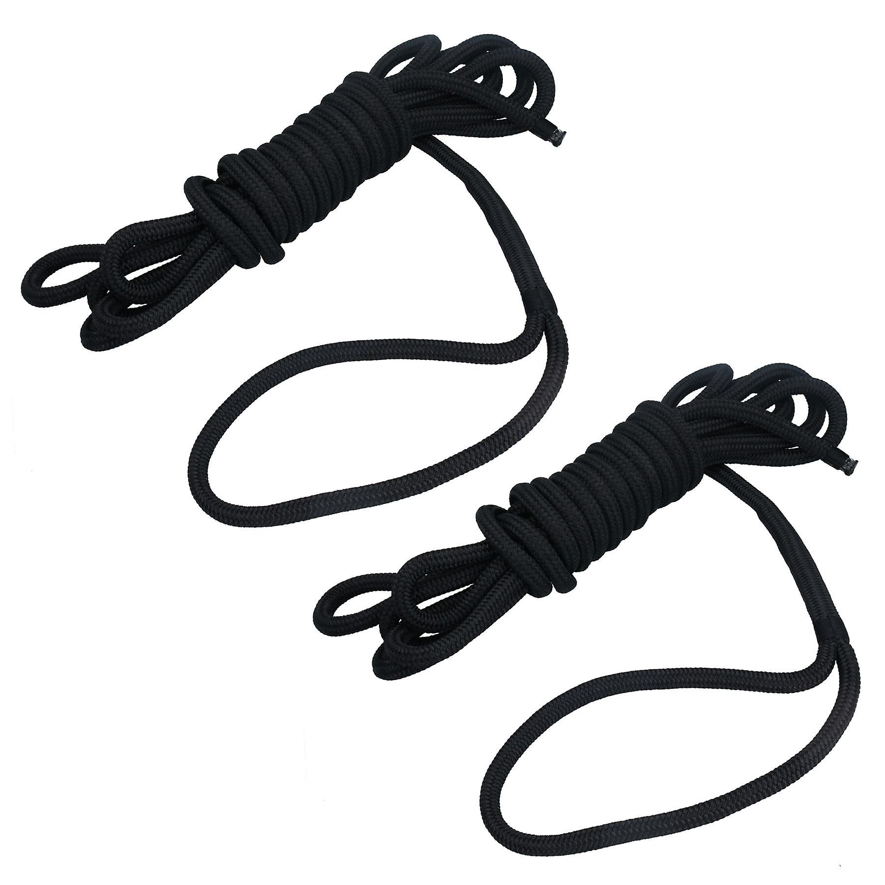 2 Pack Spliced Premium Mooring Line 14mm x 10m Braided Boat Dock Rope Warp