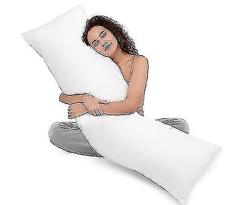 Hvit voksen full kroppspute for å sove