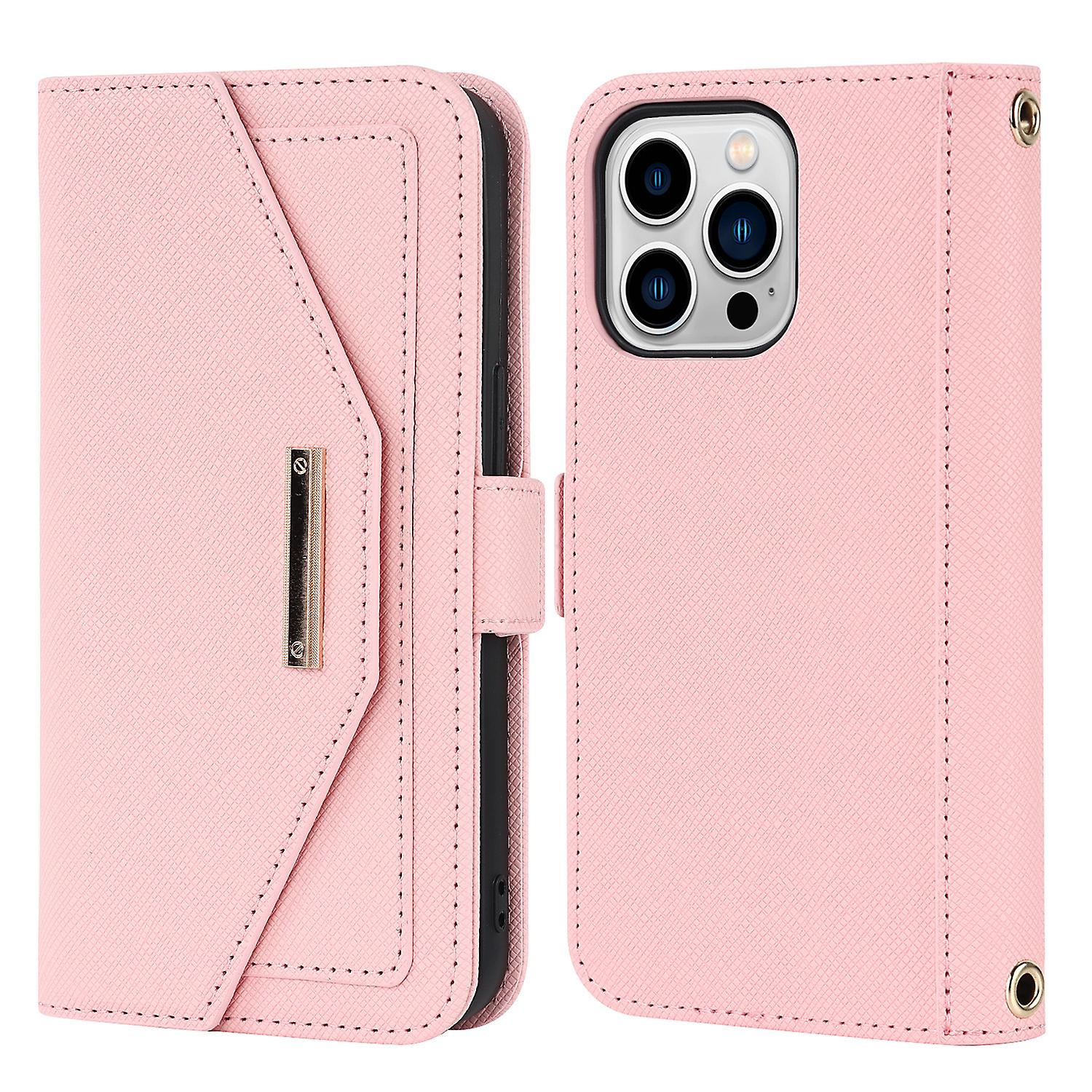 Crossbody Wallet Phone Case Card Slot Holder Lanyard Chain Strap Zipper Bag For Iphone 14 Pro Max (67)