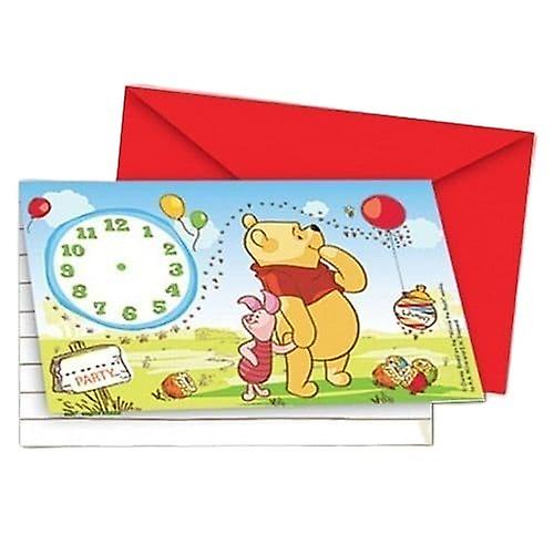Winnie the Pooh Piglet Invitations (Pack of 6)