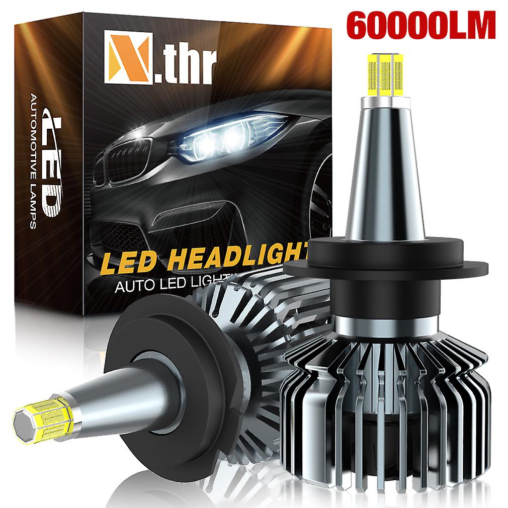 -60000LMH1 H7 H11 LED bil forlygter pærer 60000lm lys forlygte 6000k 9005 hb3 9006 hb4 d2s h3 9012 360 Auto tågelygter 12v mini lampe