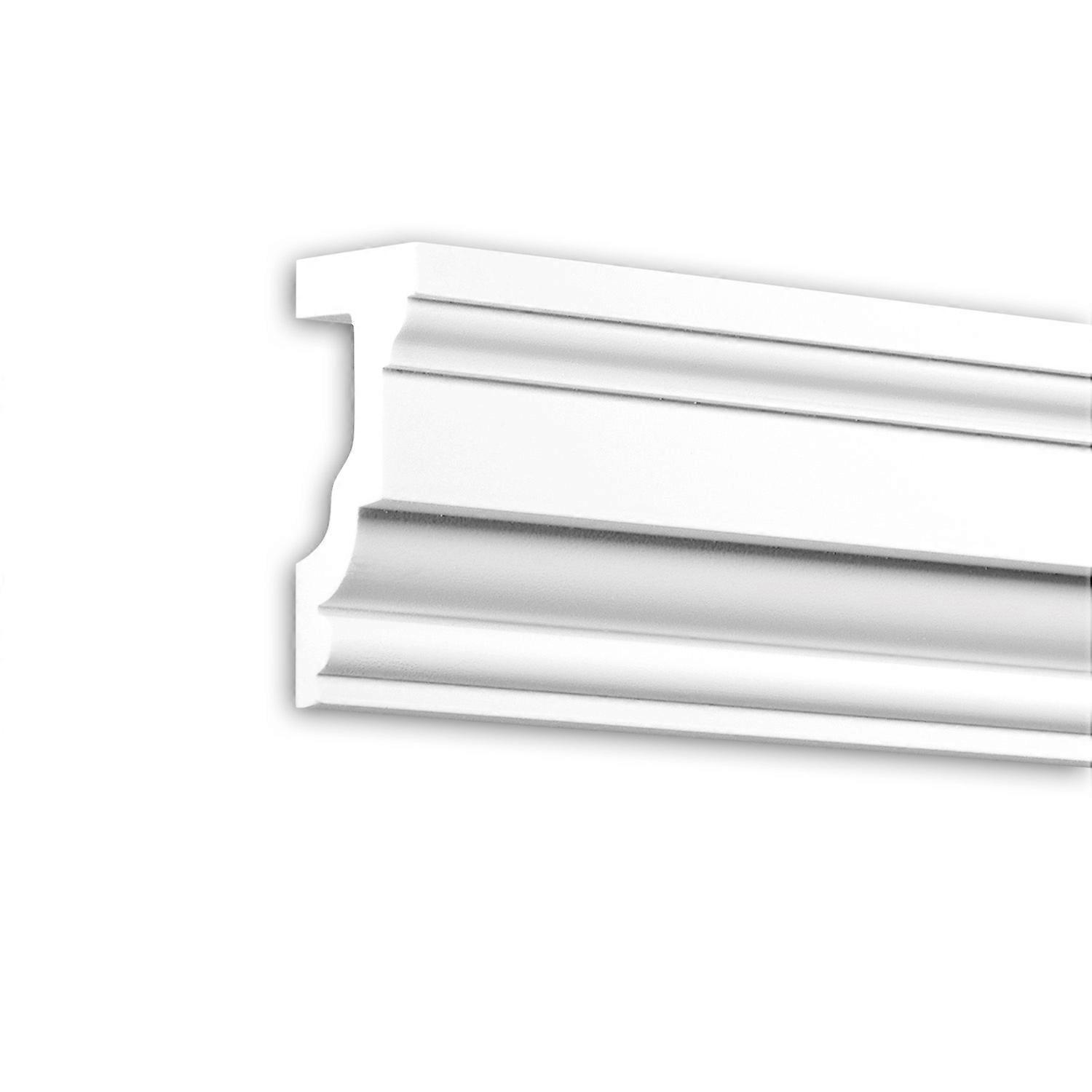 Profhome Decor 1 x Window ledge 482202 Profhome white Rigid polyurethane foam pre-primed lightweight, sturdy, dimensionally