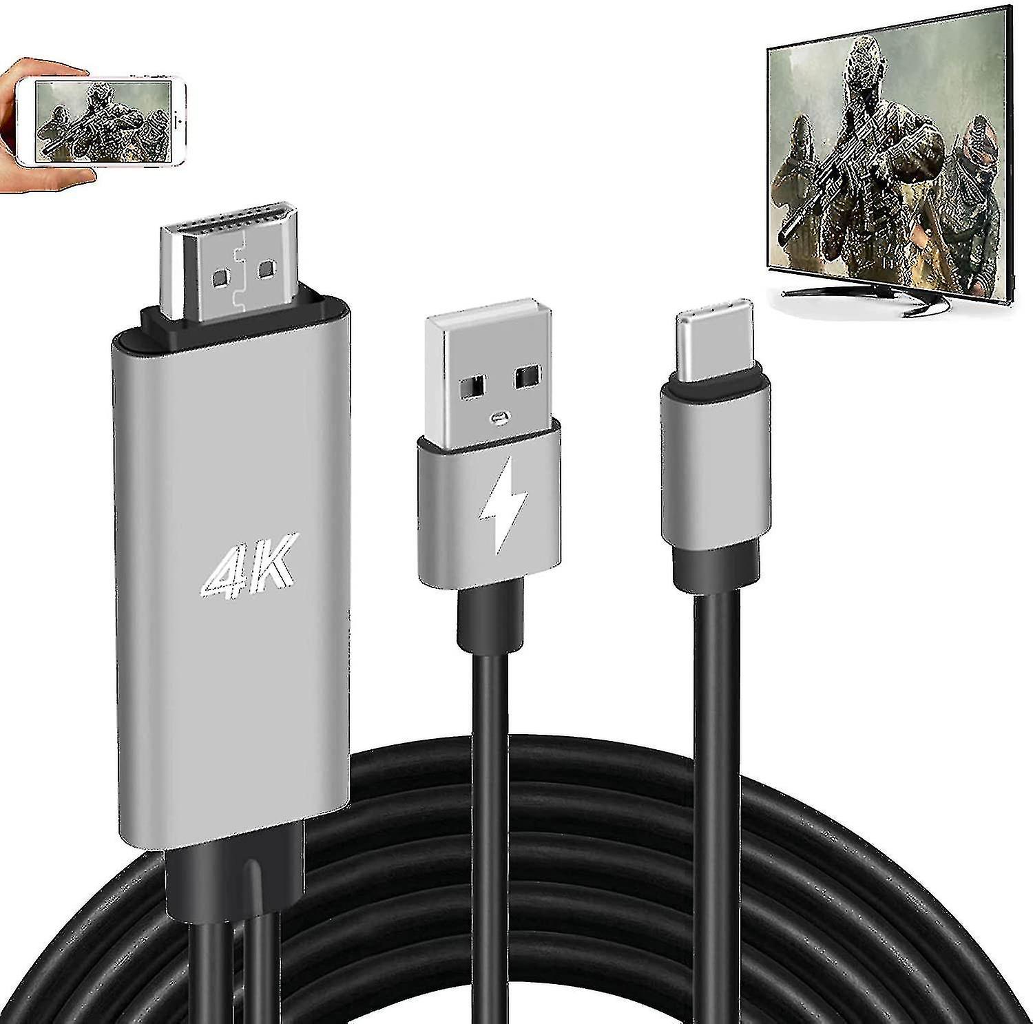 Hdmi Adapter Usb Type-c Cable Mhl 4k Hd Video Digital Conversion Cable