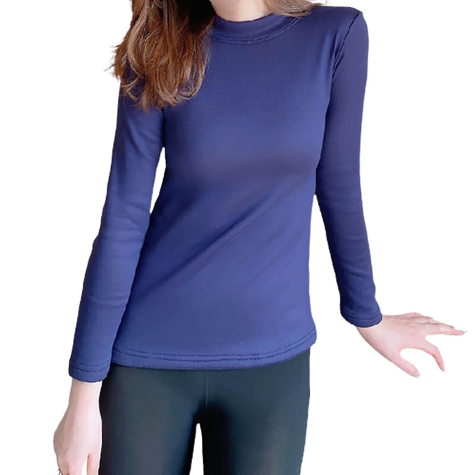 Women's Basic Pullover Sweater Lightweight Slim Shirt With Stretch Long Sleeve