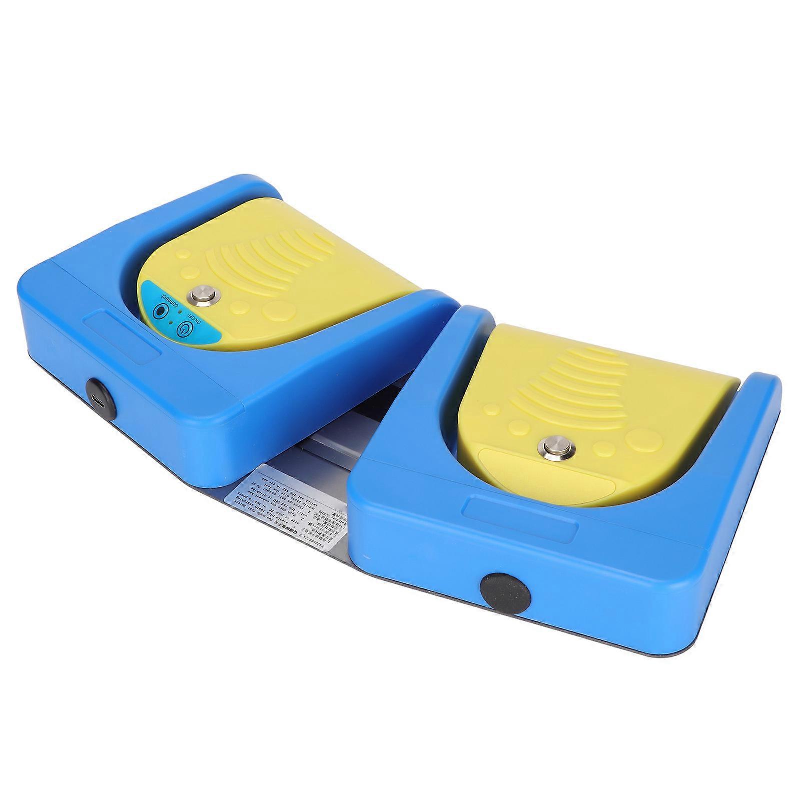 USB Foot Pedal 2 Position 4 Keys Double Switch Dual Mode Connection Programmable Computer Keyboard for Instrument Control