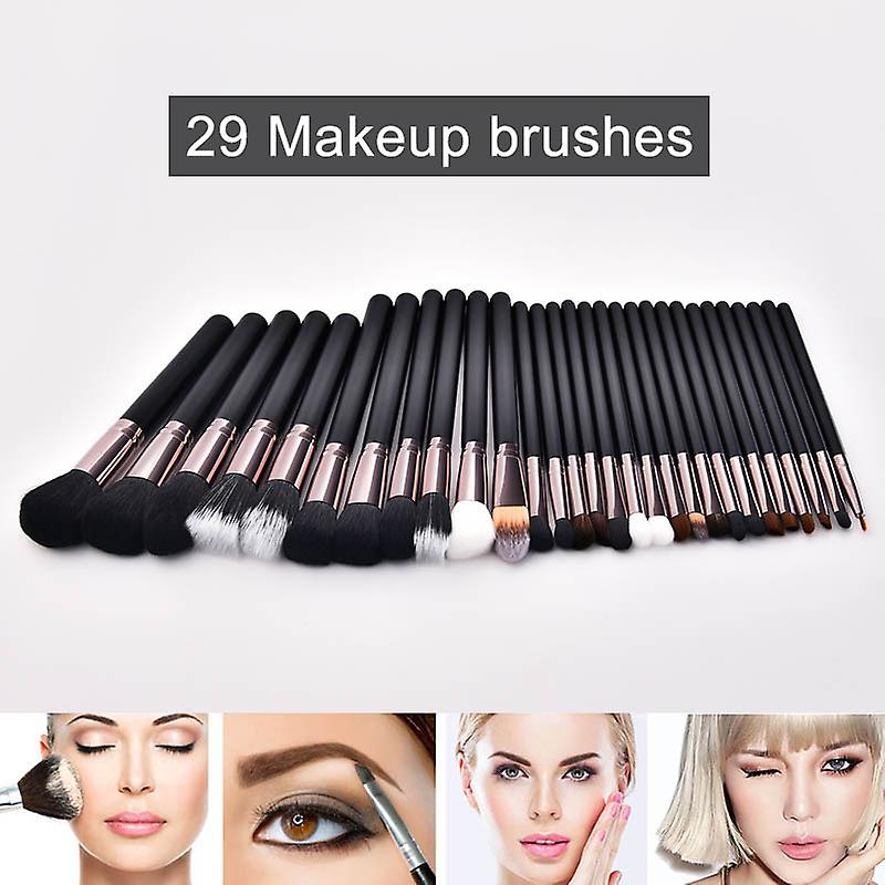 29pcs Makeup Brushes Set Eye Shadow Foundation Blusher Cosmetic Tools Kit