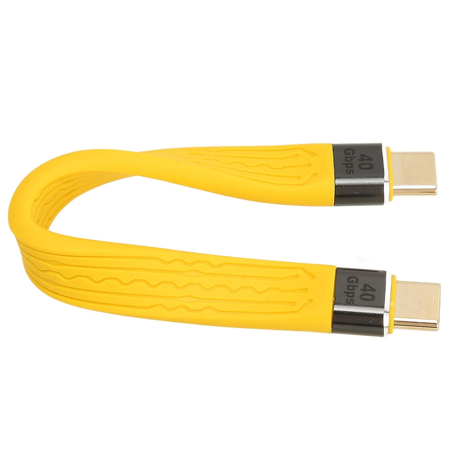 Type C Male to Male FPC Cable PD100W 5A Fast Charge 40Gbps Data Transfer for Huawei Xiaomi