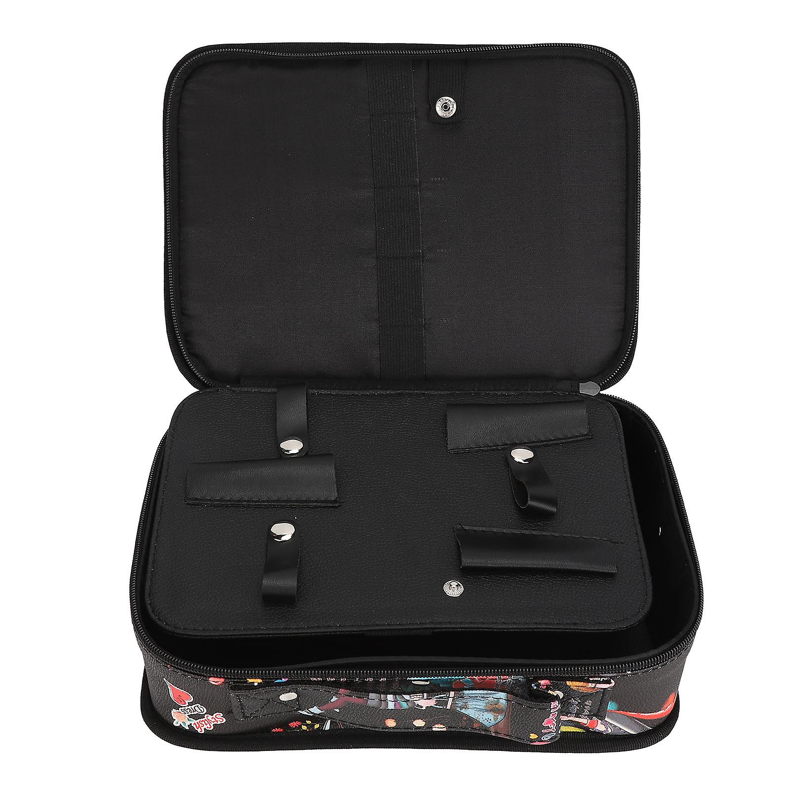Barber Carrying Case Organizer Bag for Stylist Tools, Multifunction Hair Clippers Scissors Combs Storage Portable and Durable