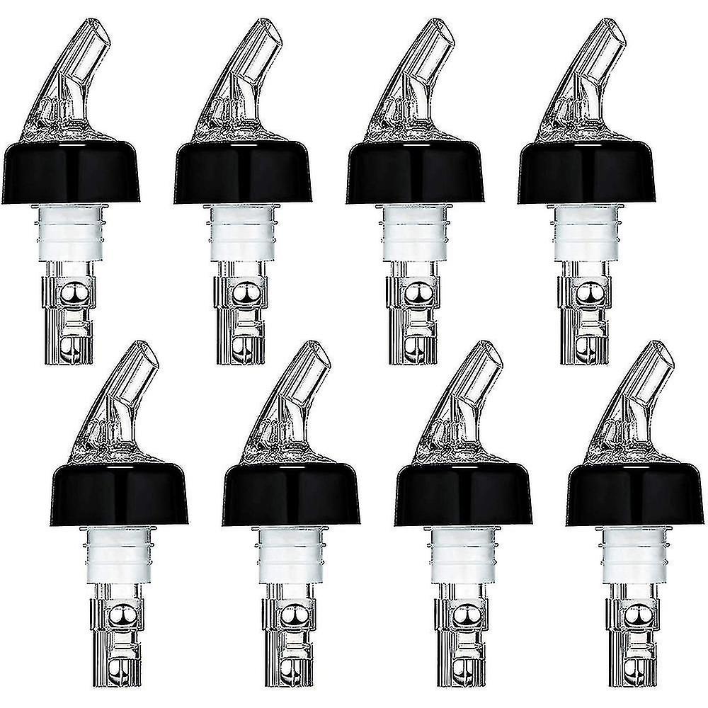 Versatore automatico per bottiglie con misuratore da 8 pezzi, versatore per bottiglie con beccuccio, coda e collare, bottiglia per liquori