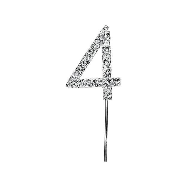 Apac Rhinestone 4th Birthday Cake Topper