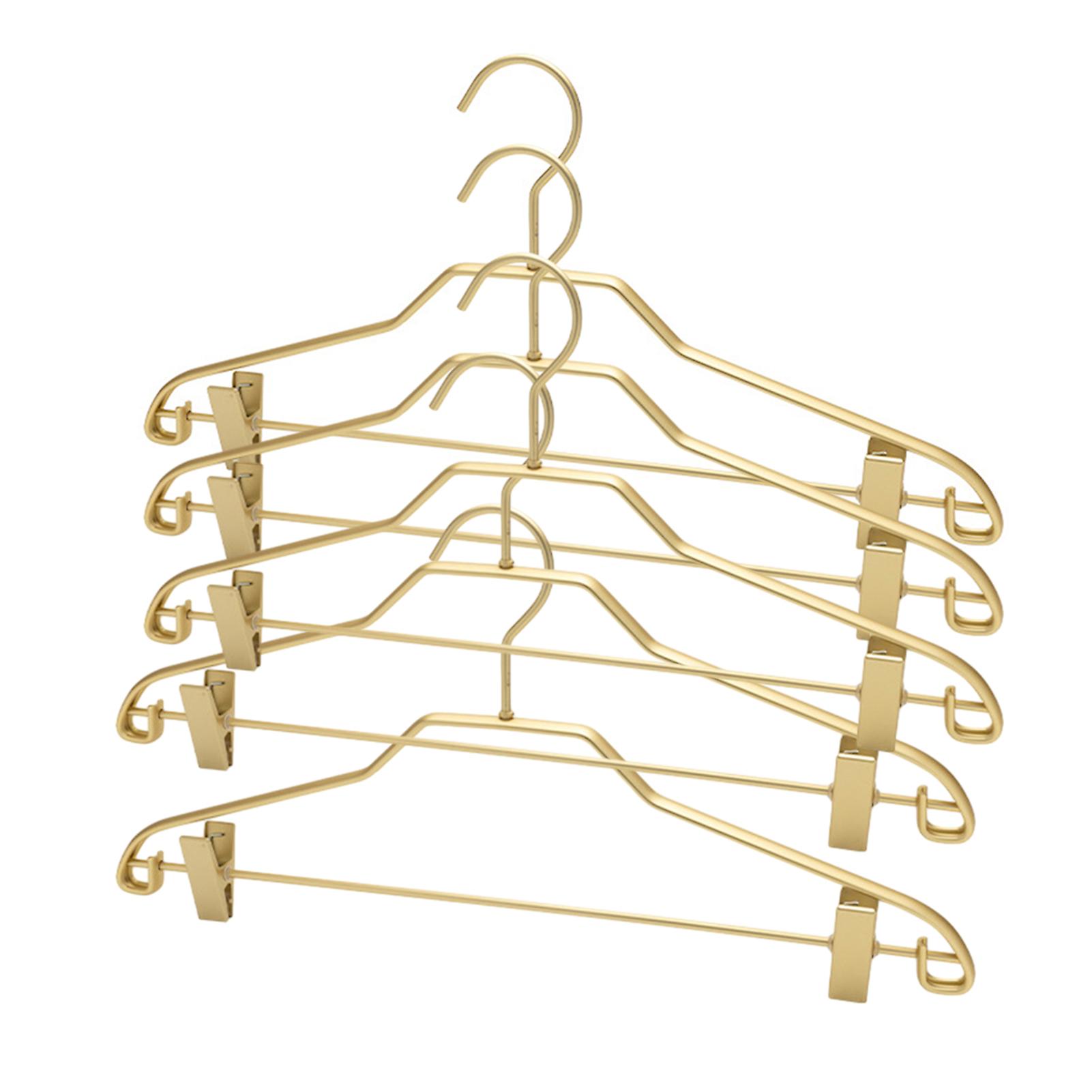 5pcs Metal Trouser Clip Drying Rack Set Durable Thicken Clothes Hanging Hook for Clothing Suit