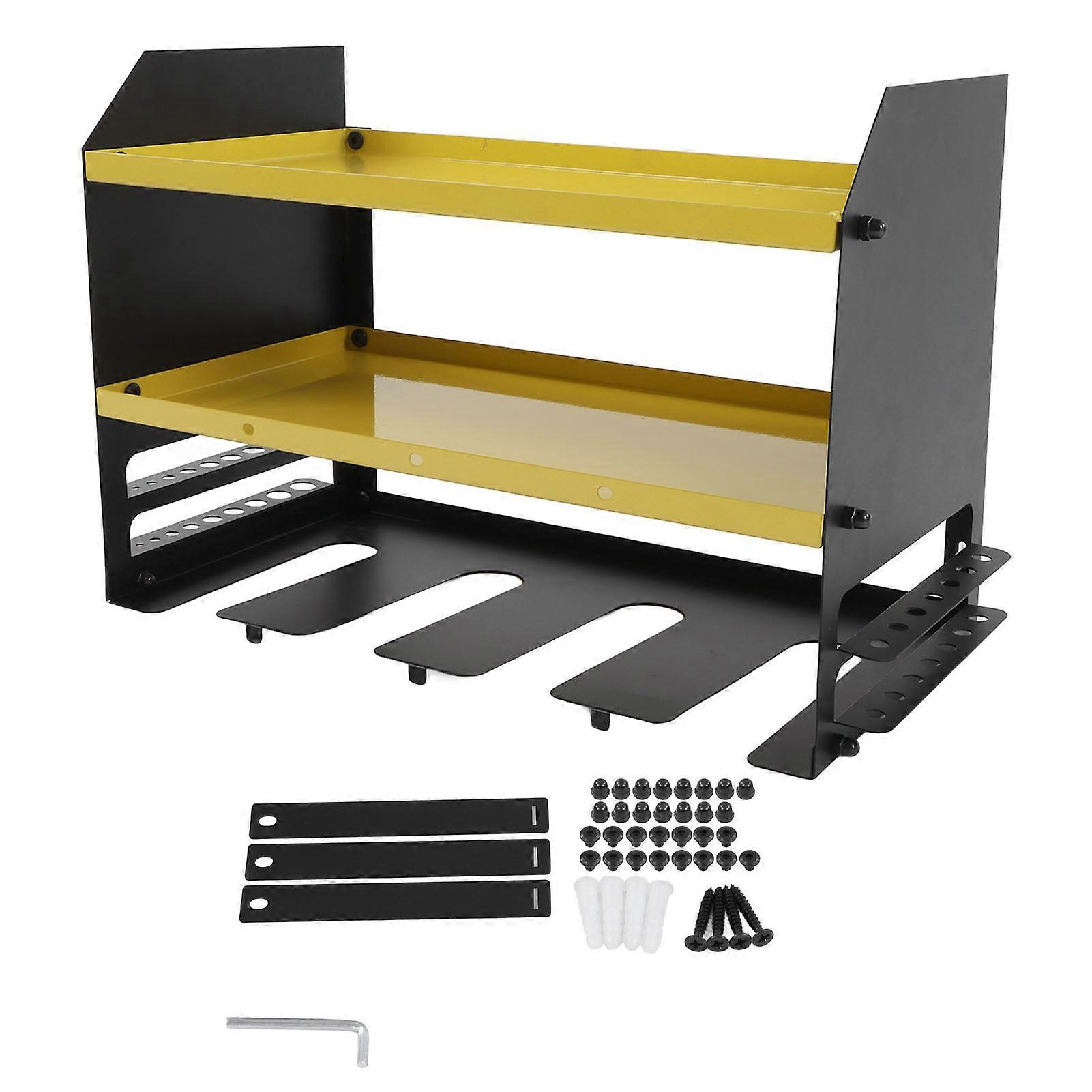3 Tiers Electric Drill Storage Rack: Wall Mounted Power Tool Organizer