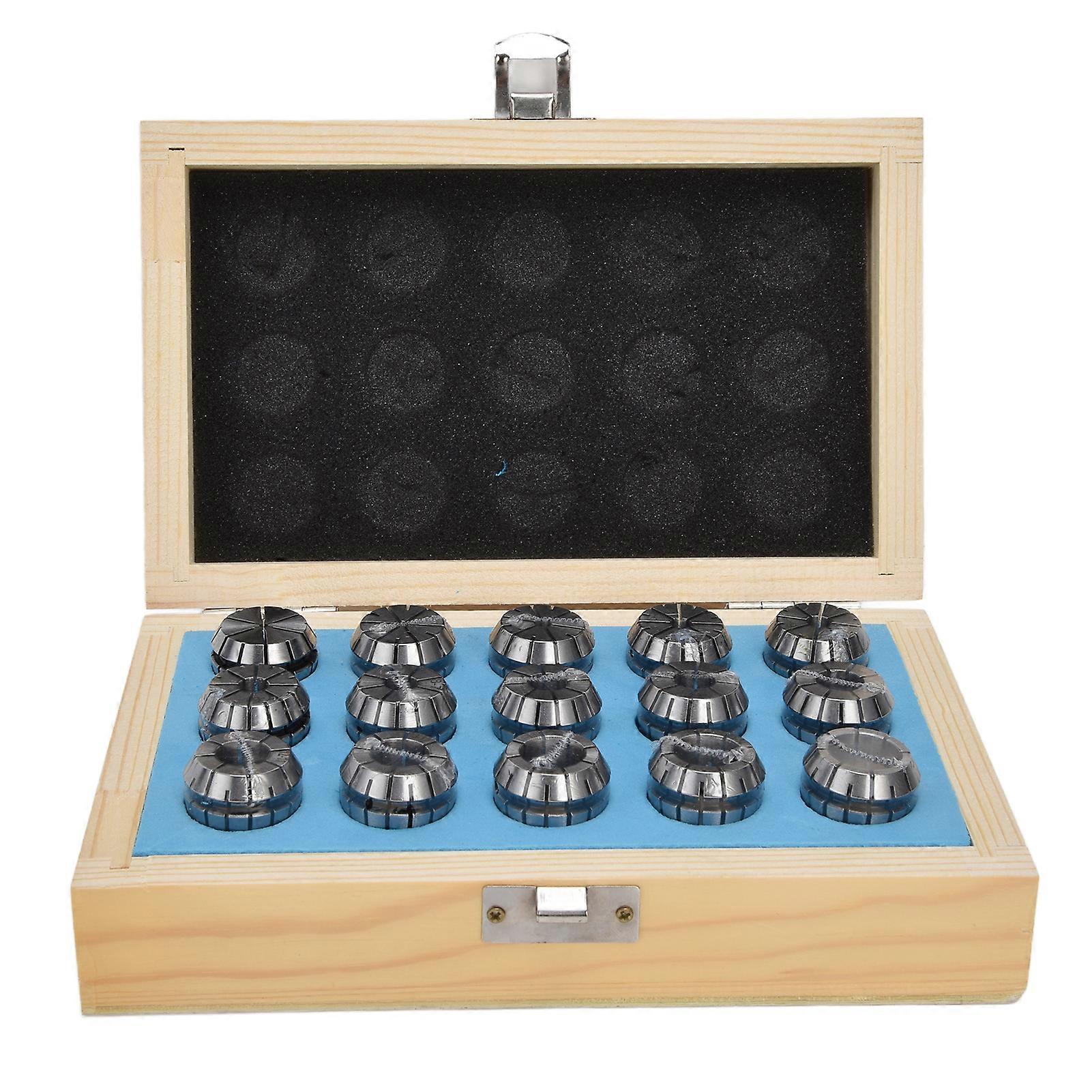 15Pcs ER25 Spring Collet Set High Accuracy Carbon Steel Chuck for CNC Engraving Machine Parts 2-16mm Range