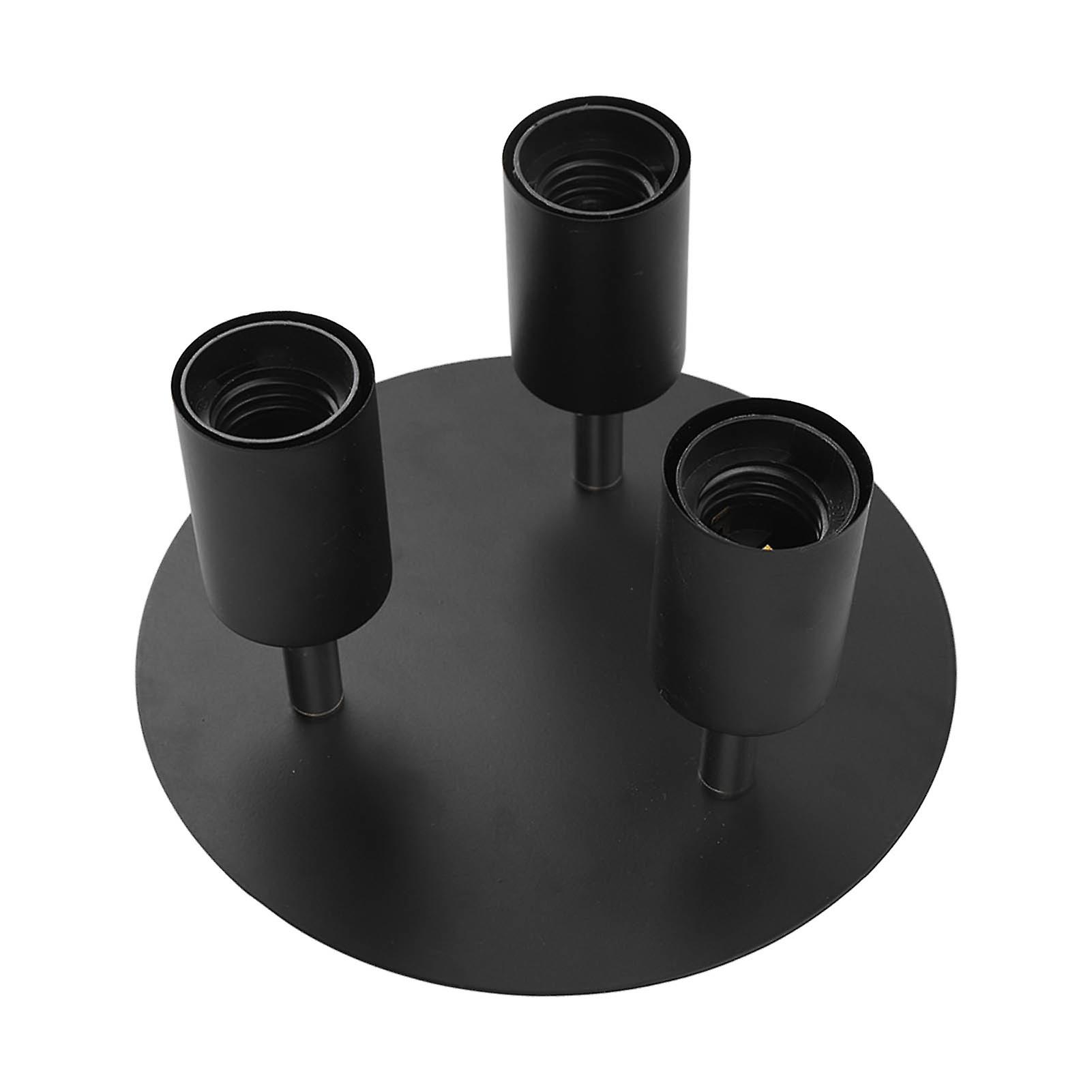 3-Head Ceiling Spotlight Holder E27 Base 20cm Rotating Lamp