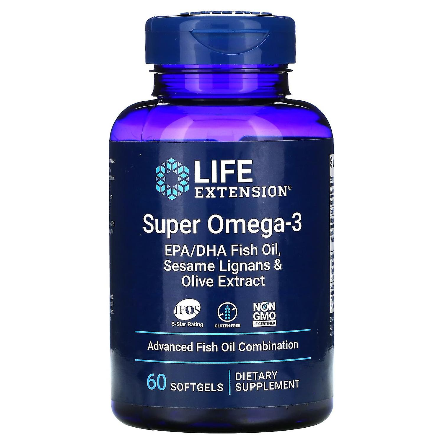 Life Extension, Super Omega-3, 60 Softgels