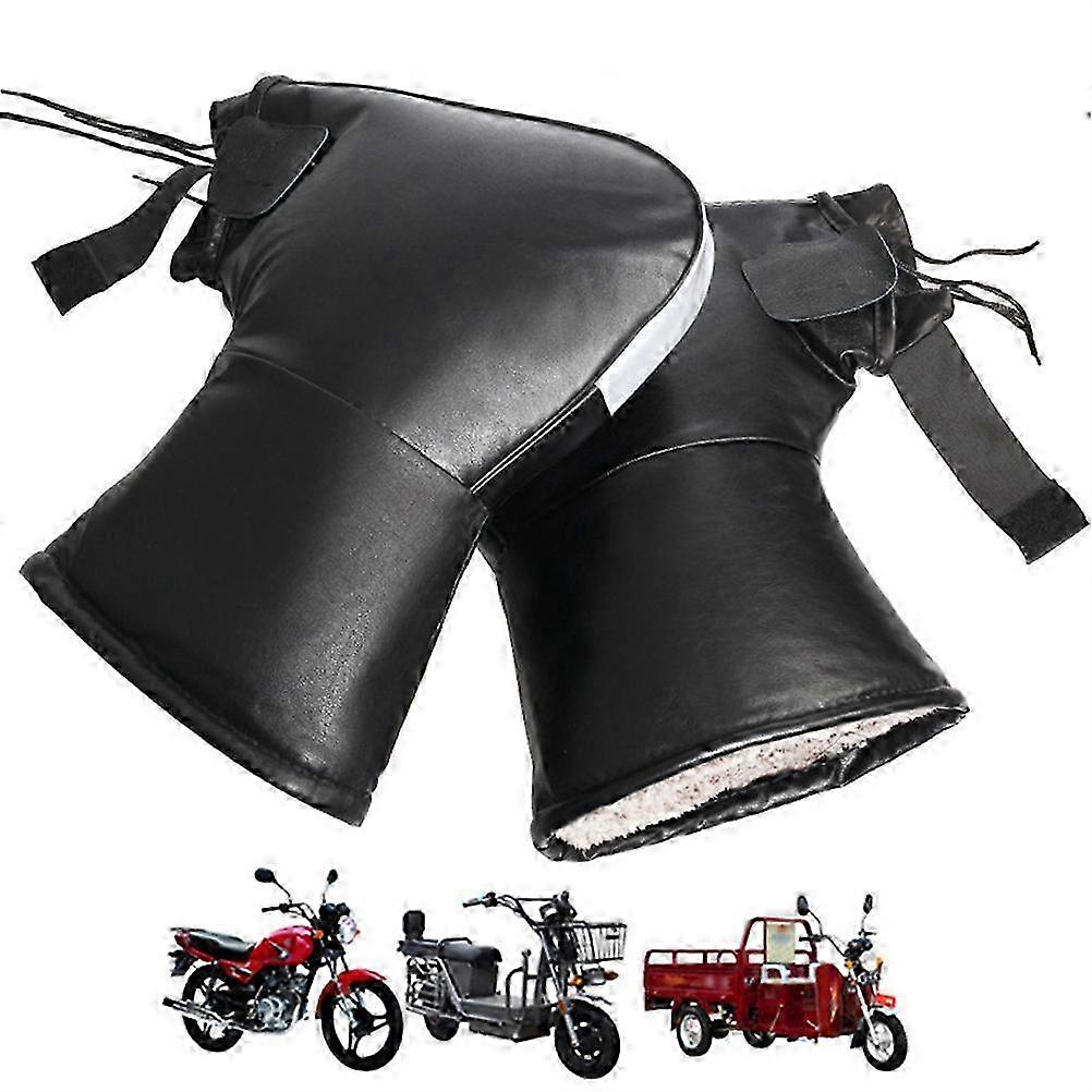 Waterproof Winter Motorcycle Gloves with Reflective Strips for Wind Protection