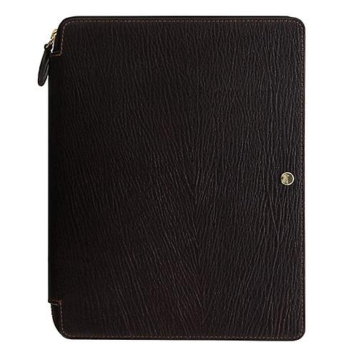 BROWN Filofax Sleek and Professional Chester A5 Size Secure Quality Zip Folio