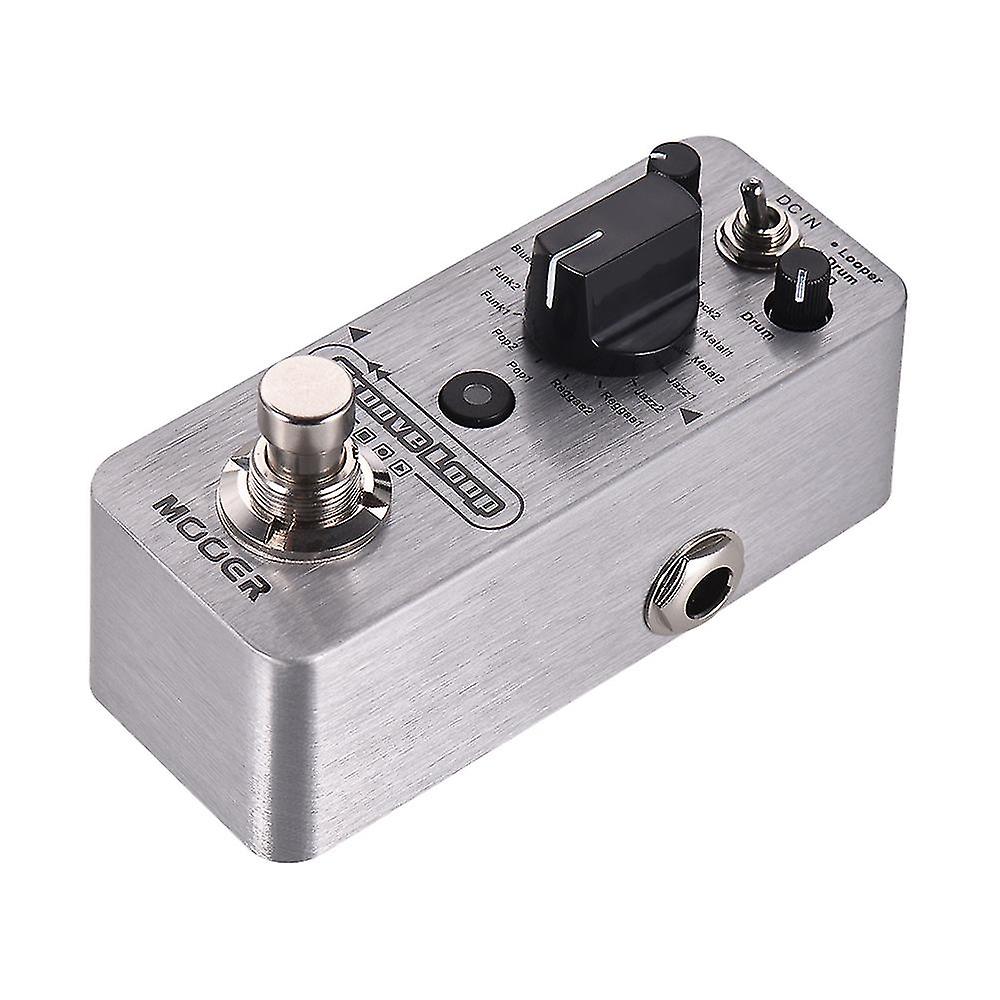 MOOER Groove Loop Drum Machine & Looper Pedal 3 Modes Max. 20min Recording Time Tap Tempo True Bypas