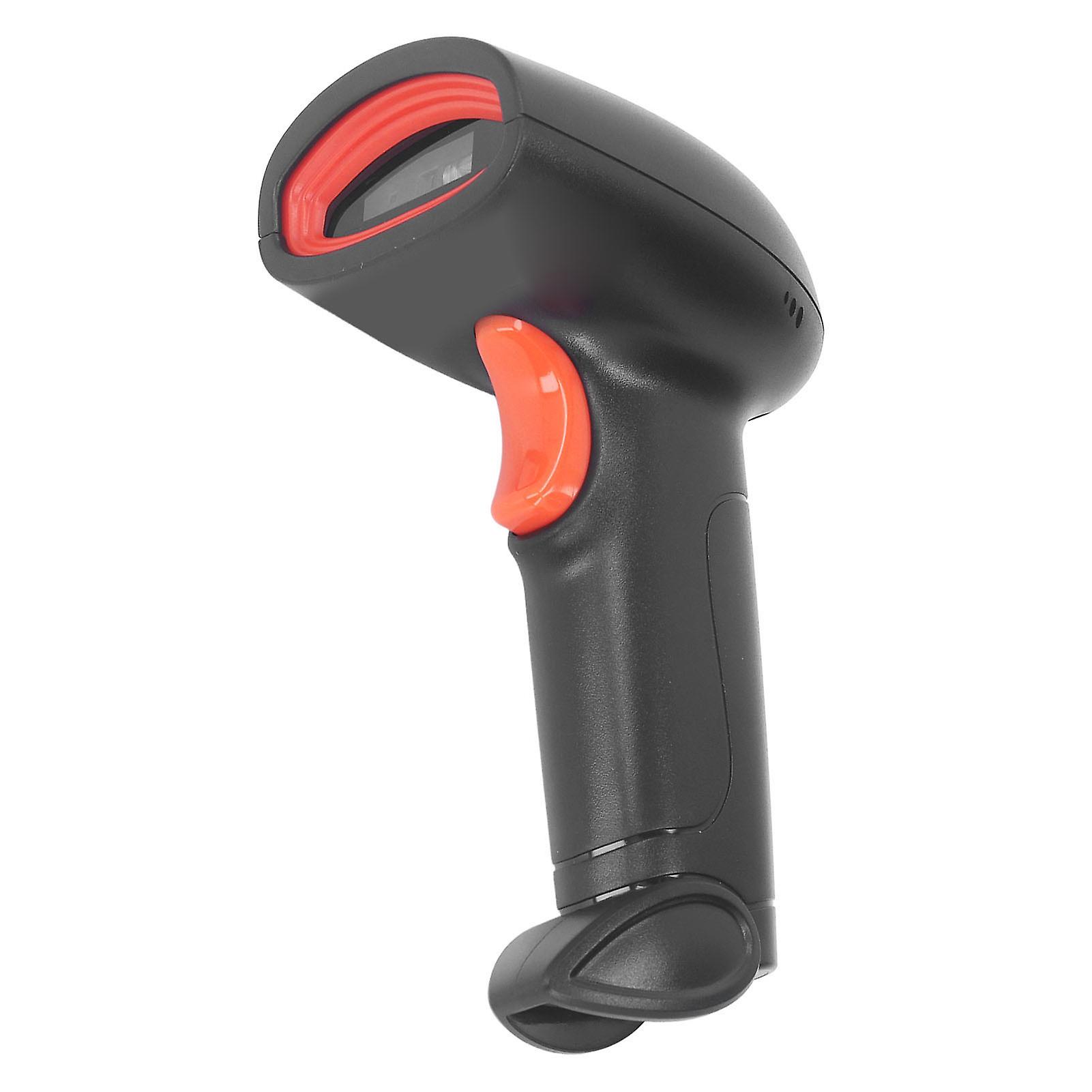 1D Barcode Scanner 2.4G Wireless Fast Scanning Strong Recognition Ability Barcode Reader with Buzzer Indicator Light 