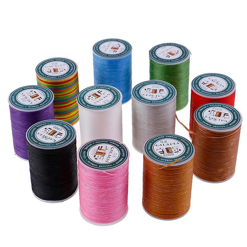 1Pc Waxed Thread 0.8mm 90m Polyester Cord Sewing Machine Stitching For ...