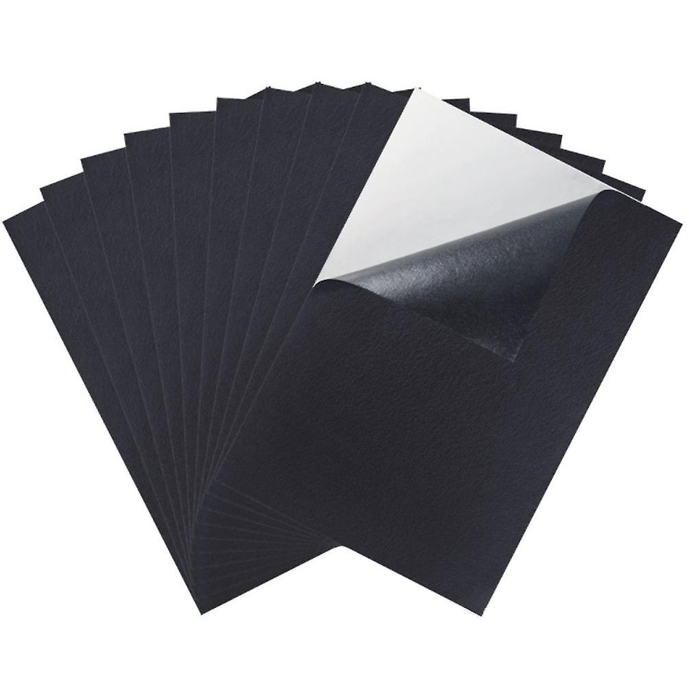 Black Adhesive Back Felt Sheets Fabric Sticky Back Sheets Self-Adhesive Durable and Water Resistant