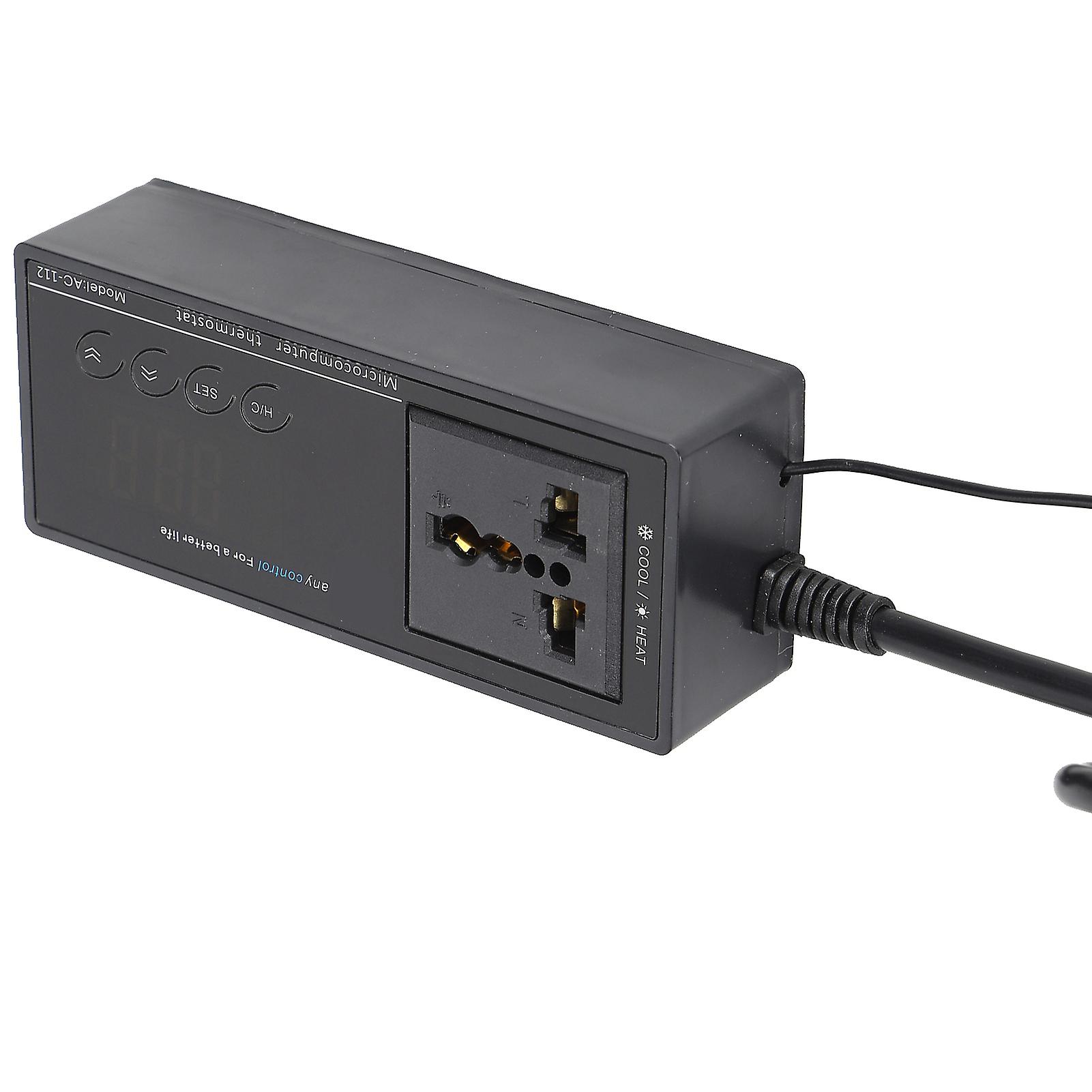 Digital LED Temperature Controller Thermostat for Aquarium Pet Box Reptile US Plug 110V