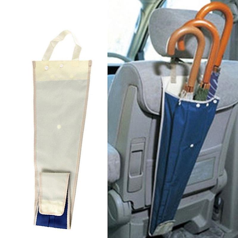 Car Umbrella Cover Foldable Storage Bag Blue White