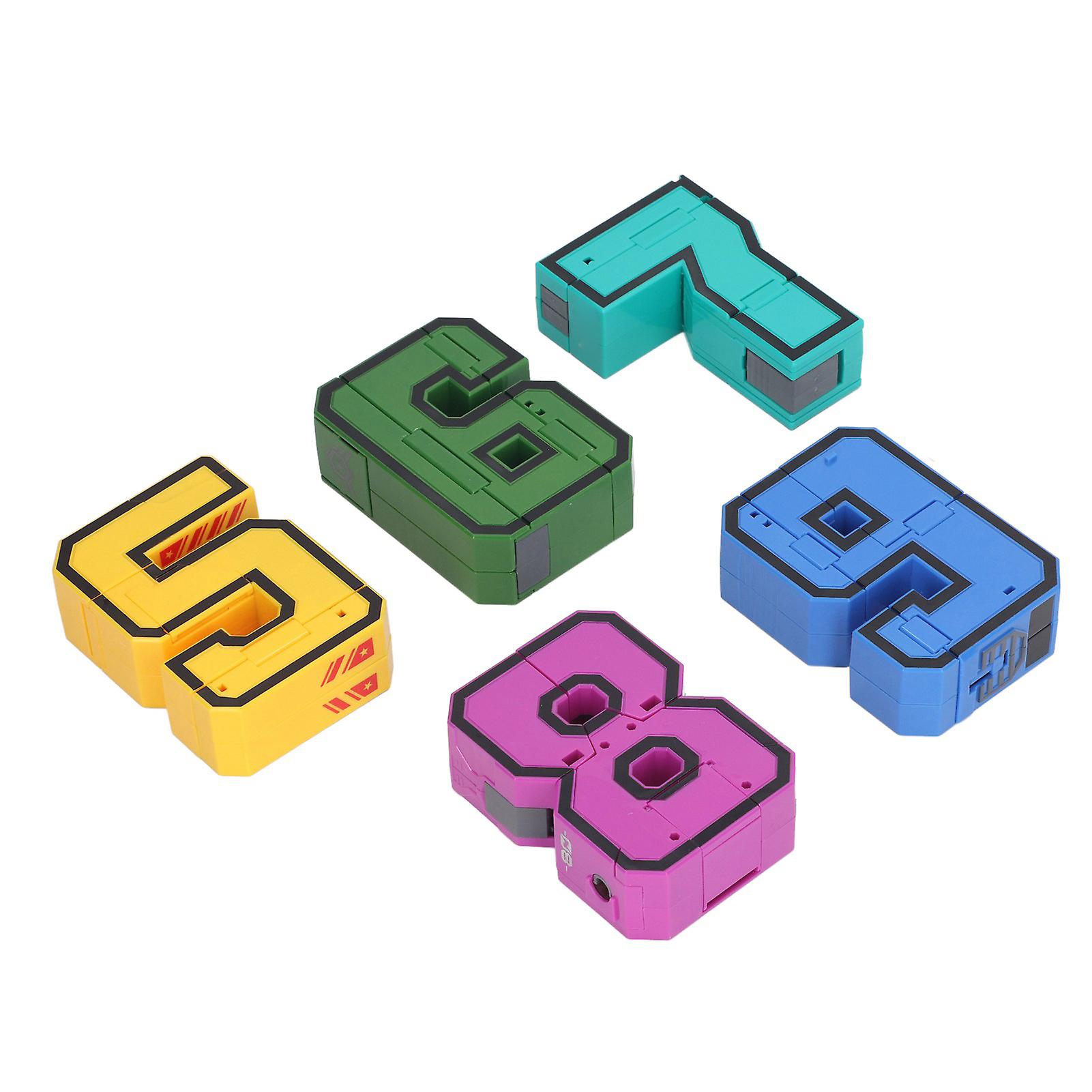 Number Bots Math Toys Transforming Learning Number Car Robots for Toddlers Boys 5 to 9 