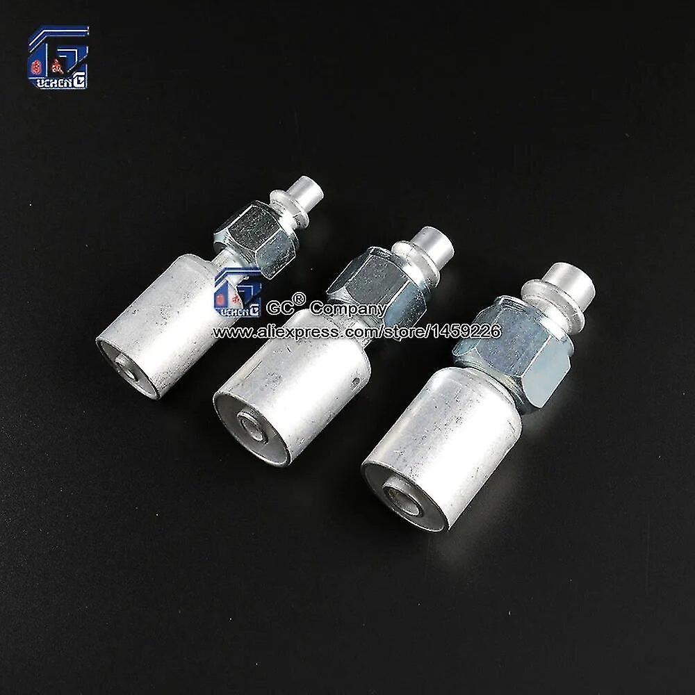 #6 #8 #10 Beadlock Fitting Straight Female Part with O-Ring Nut with Sleeve for Standard A/C Barrier