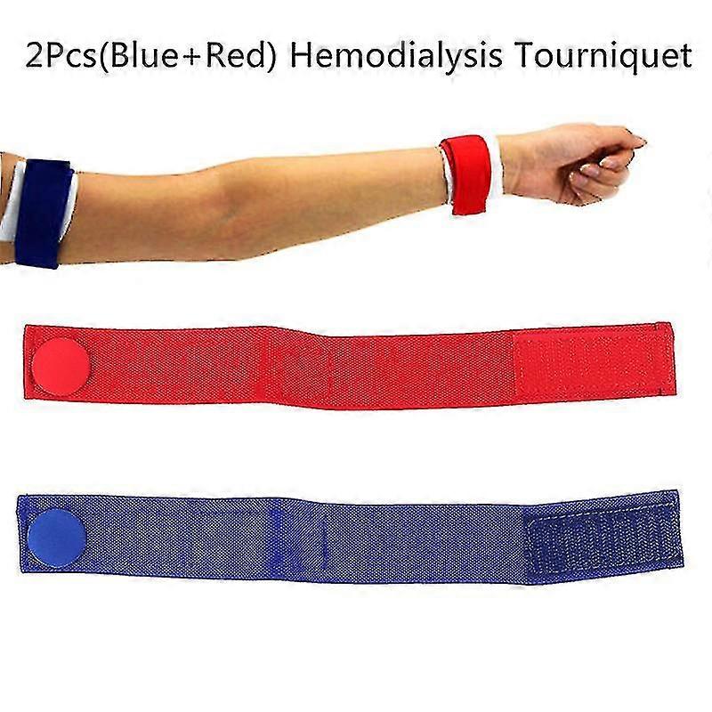 2PCS الطبية غسيل الكلى عاصبة عاصبة الوريدية مرقئ مشبك حزام