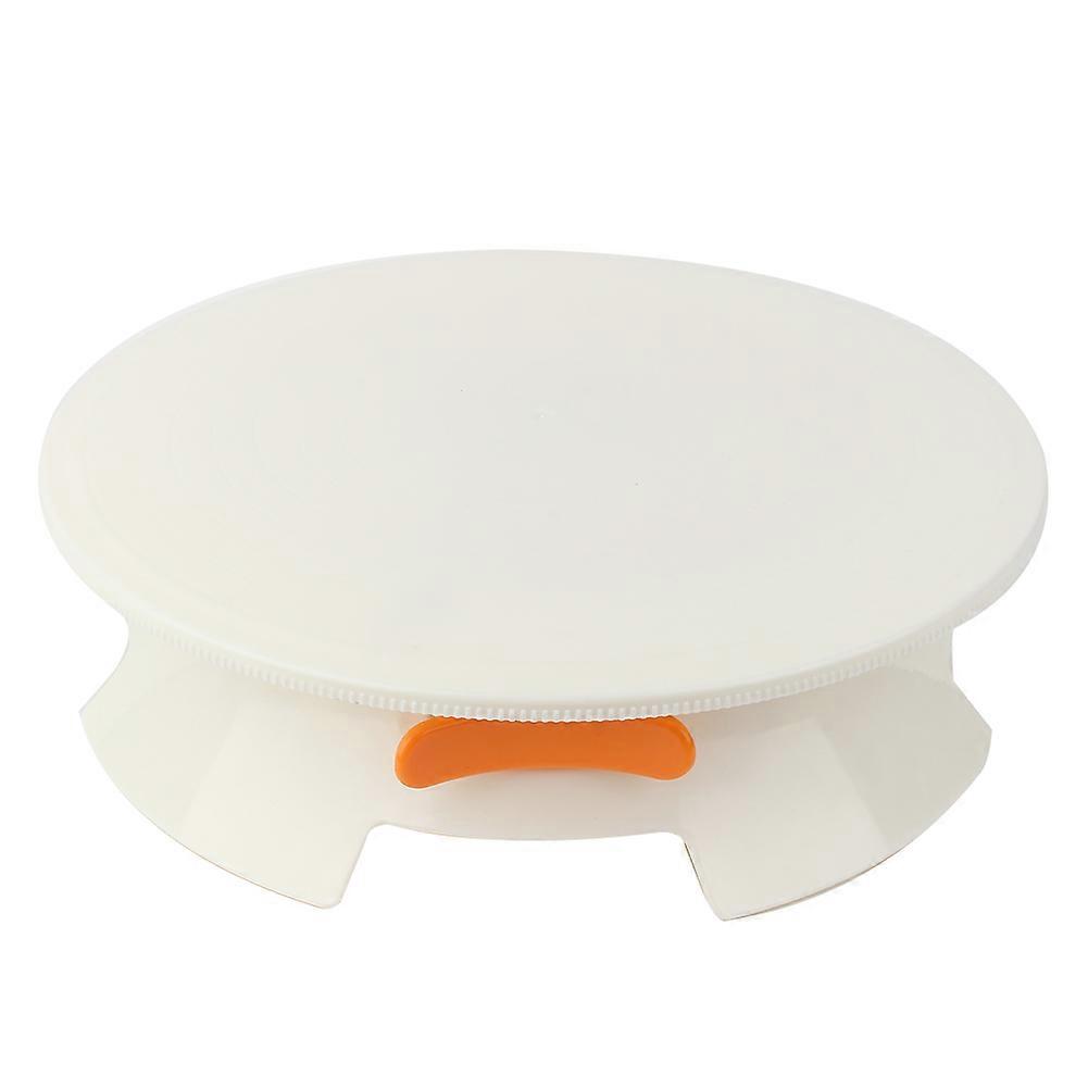 Plastic Round Cake Turntable Rotating Platform Plate Home Kitchen Cake Mounting Patterns Tool