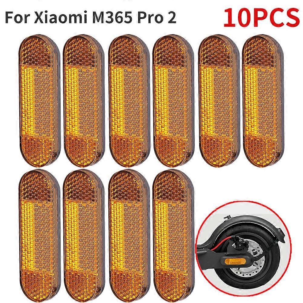 1-10pcs Electric Scooter Wheel Cover Protect Shell Front Rear Safety Reflective Tube Night Reflector Accessories For Xiaomi M365