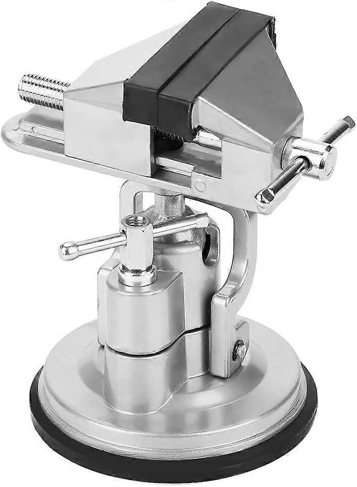 Mini Adjustable Vice, Aluminum Alloy Workbench Vise Multi-Angle Vice Universal Bench Vise DIY Rotating Adjustable for Woodworking Drilling Wood Proces