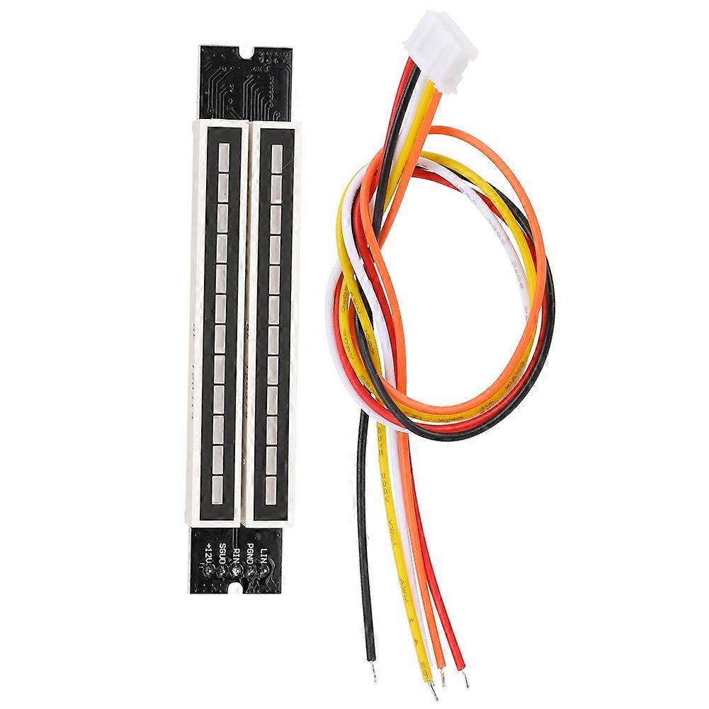 Dual 12 Stereo Level Indicator Adjustable Light Speed Level Meter Board Module with AGC Mode