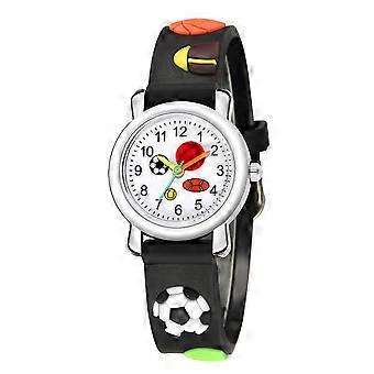 3d relief trend fashion sports children's football pattern quartz watch gift