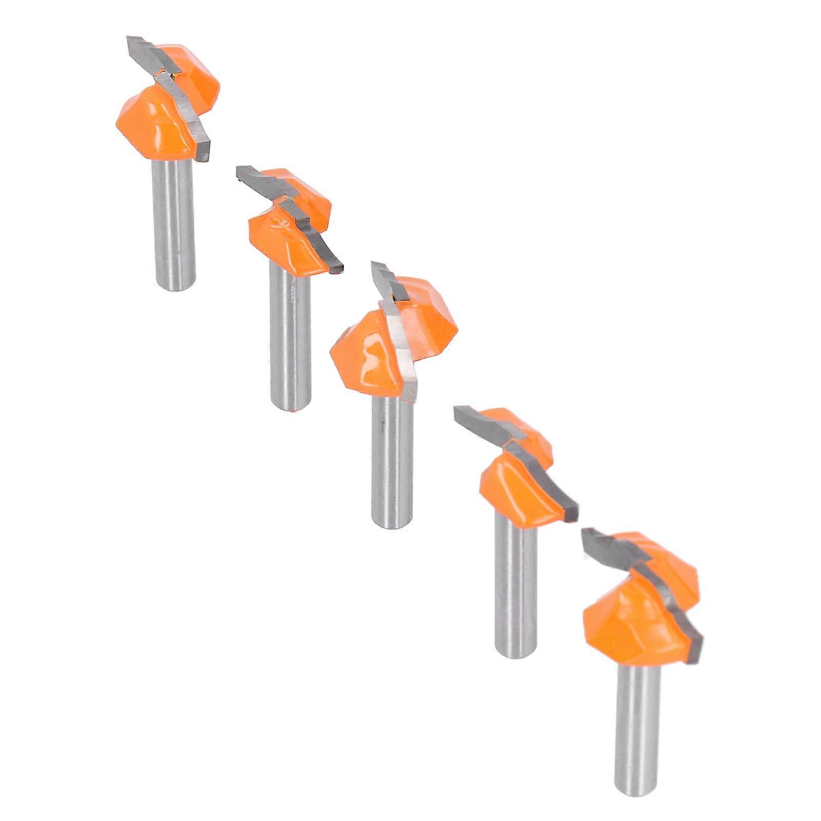 6mm Shank Router Bit Set for Woodworking Cabinet Door Milling Cutter Tools 5 Pcs