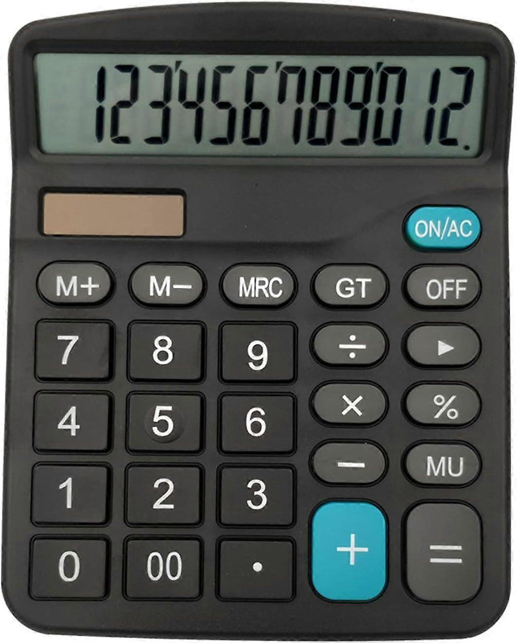 12-Digit Solar Scientific Calculator Financial Office Computer Calculators Large Display