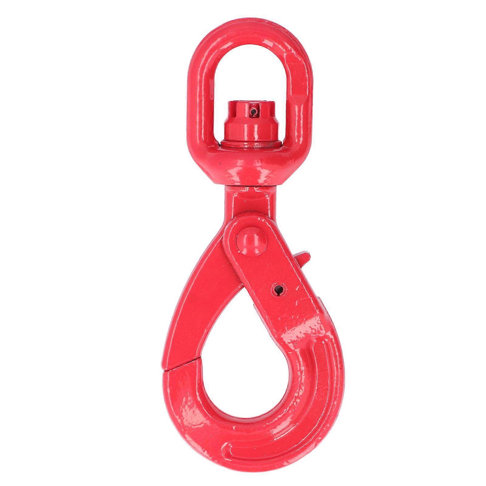 Crane Hook Painting G80 Forged Steel Self Locking Safety Rotating Hooks for Ships Automobiles3.15T 27cm
