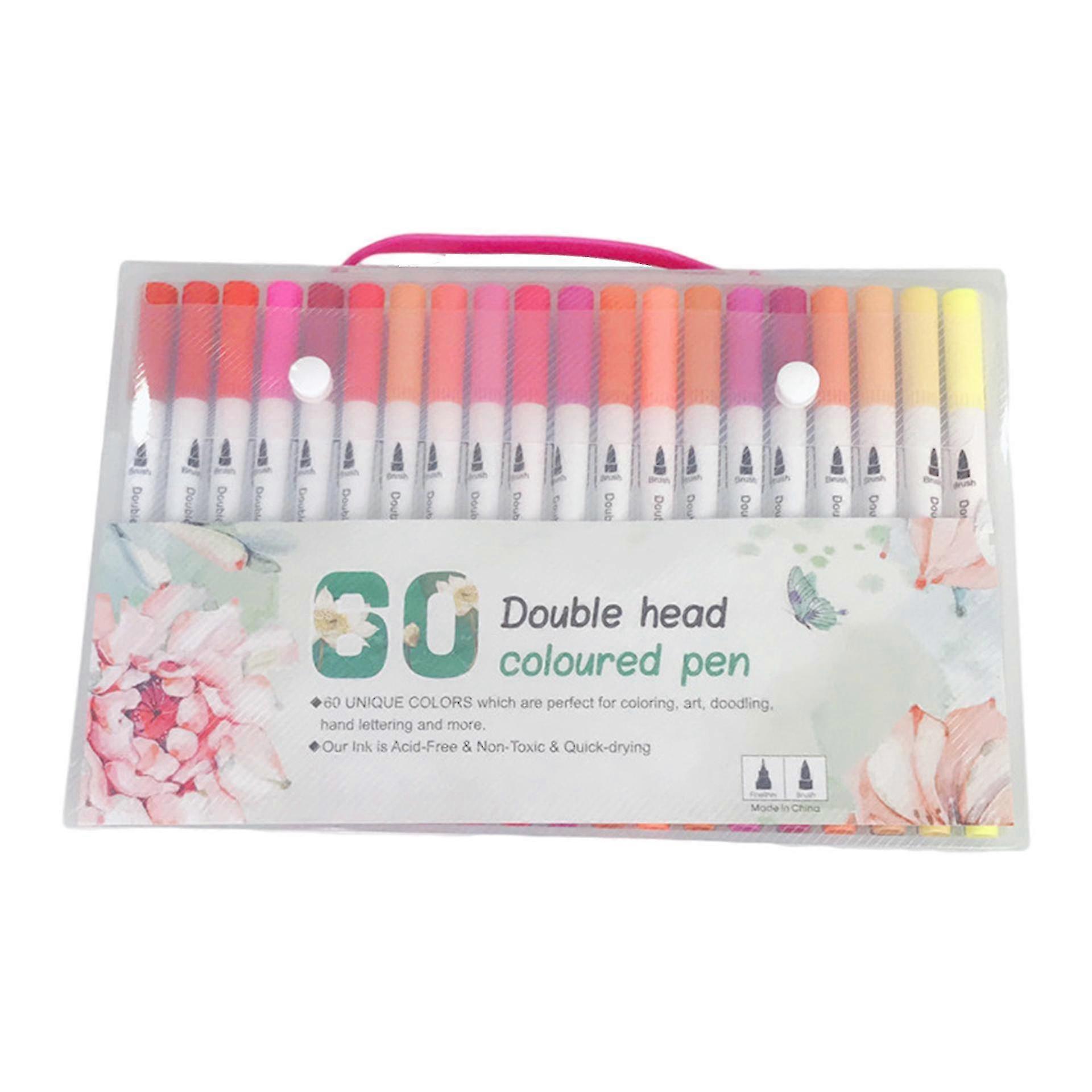 Dual Brush 60 Color Marker Pens