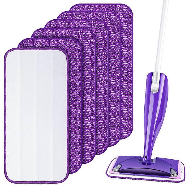 Reusable Mop Pads Compatible with Swiffer WetJet Mop, 6 Pack