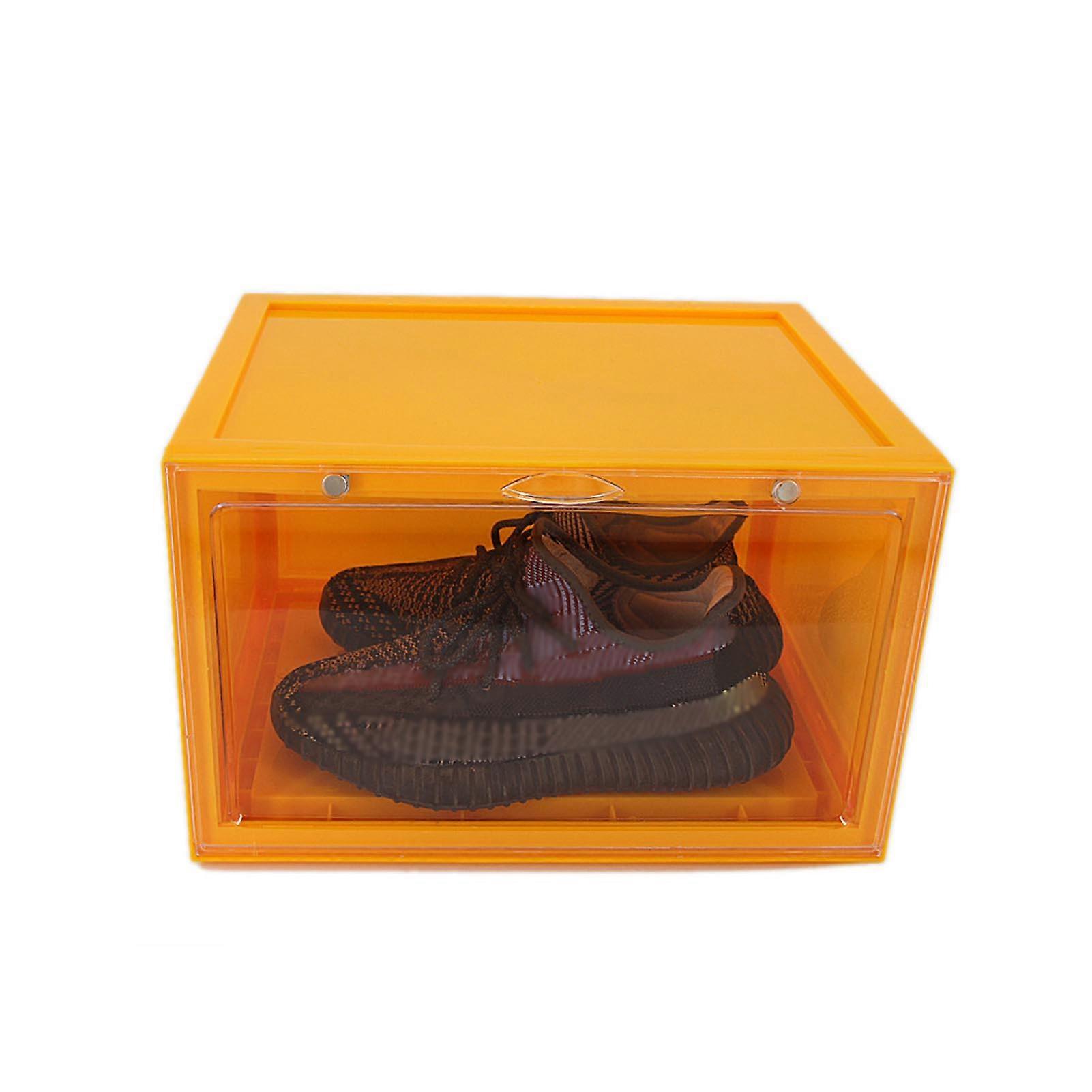 Large Plastic Shoe Organizer Space Saving Dust Resistant Boxes for Shoe Storage Management