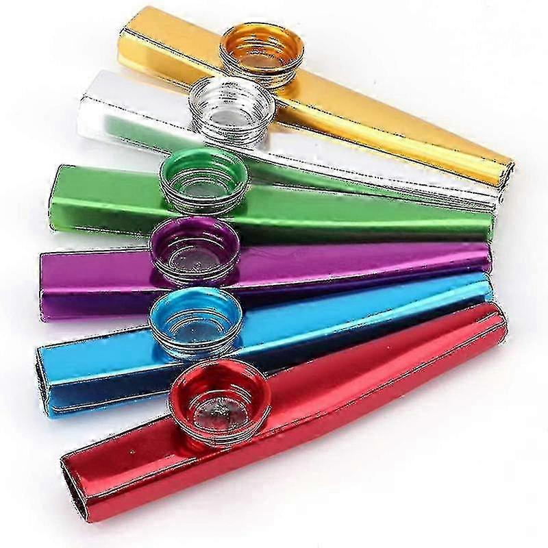 thumbnail image 2 of LovesTown Kazoos Musical Instruments,6 PCS Metal Kazoos Flute 2 of 13