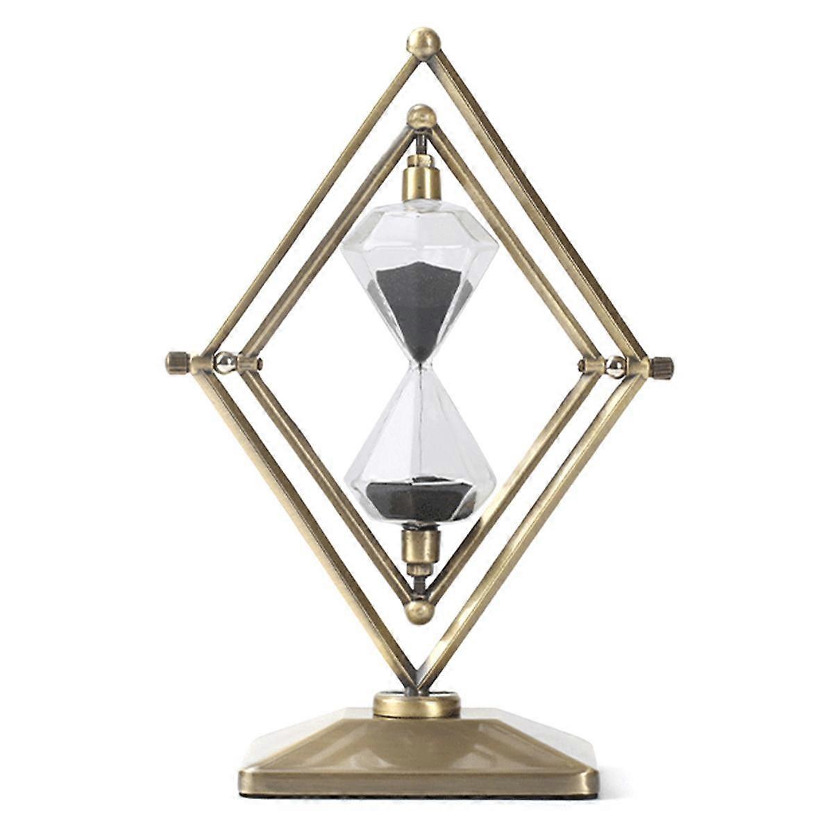 Hourglass Sand Timer, Glass Hourglass Timer, 15 Minutes Sandglass for Classroom, Home, Kitchen, Off