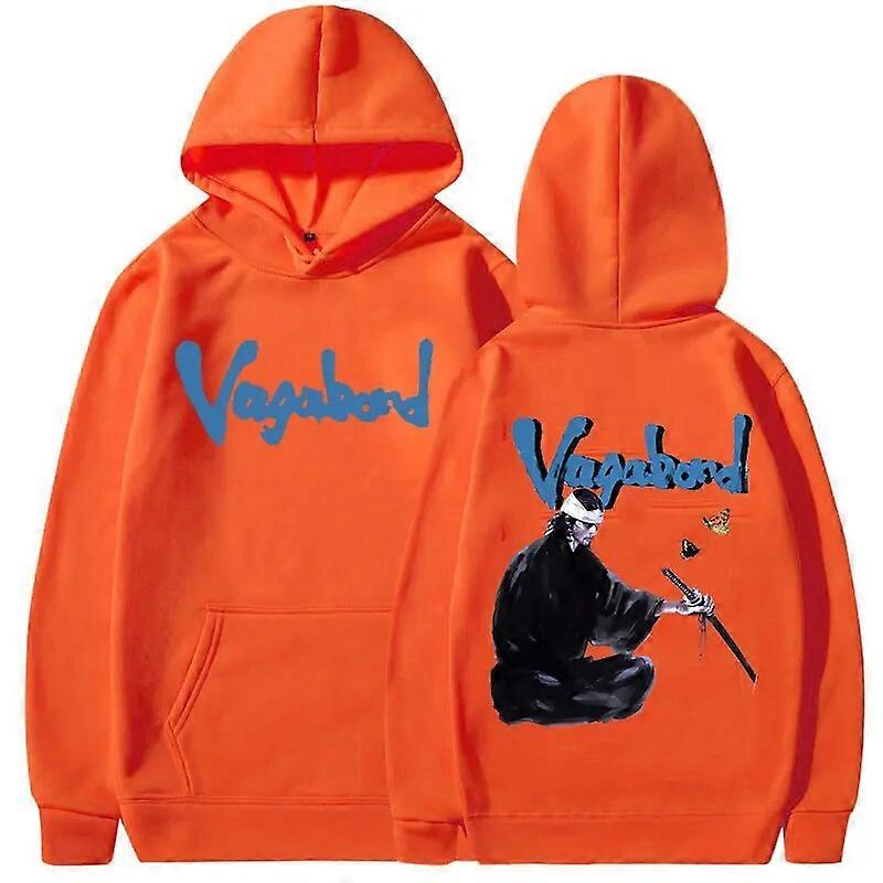 Anime Vagabond Print Graphic Hoodie Japanese Miyamoto Musashi