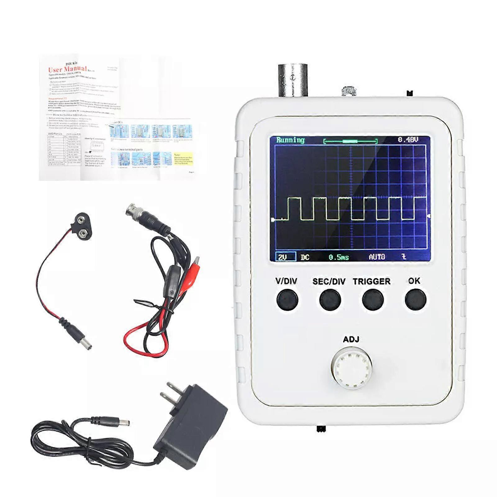 DSO150 2.4" LCD Digital Oscilloscope Kit Assembled With Case for DIY Test Clip