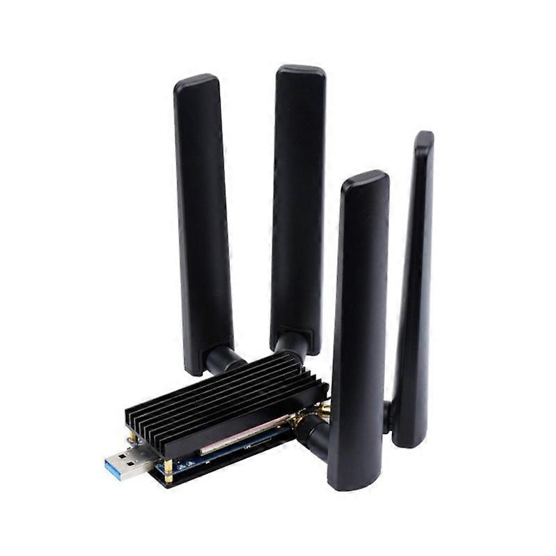4 אנטנות 5G USB דונגל כרטיס WiFi USB3.1 ל M.2 אינטרנט מהיר למחשבים ניידים