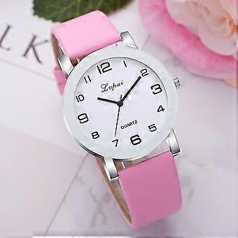 Lvpai Damen Casual Quarz Leder Band Uhr Analog Armbanduhr