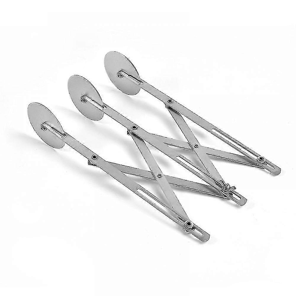 Professional Stainless Steel Food Dough Cutter With 3 Adjustable Wheels For Cutting Cake Dough And All Kinds Of Pasta.