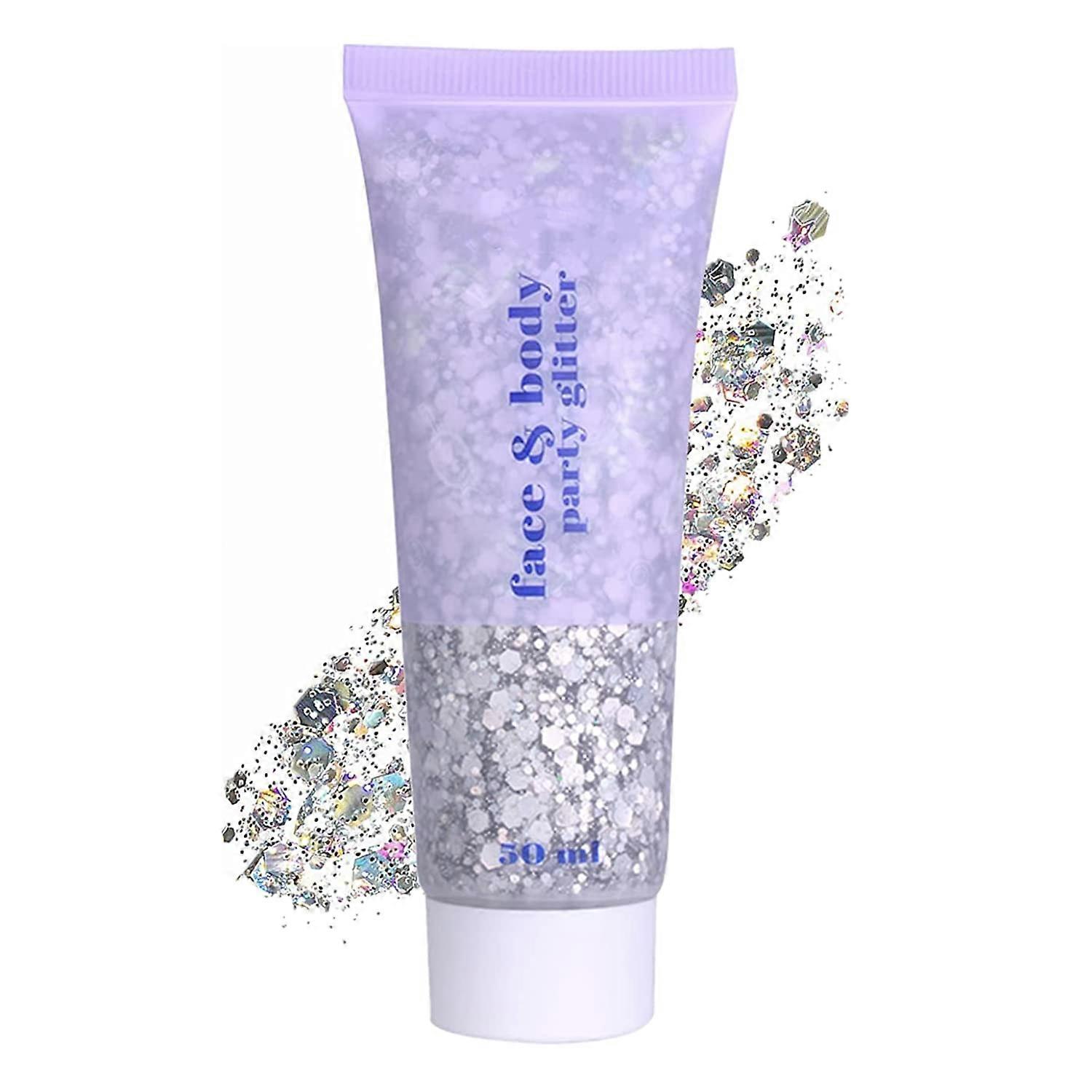 Glitter Body Gel, 50 g Glitter Face Body Glitter Sequins, Body Mermaid Sequins Eyeshadow for Festive Occasions