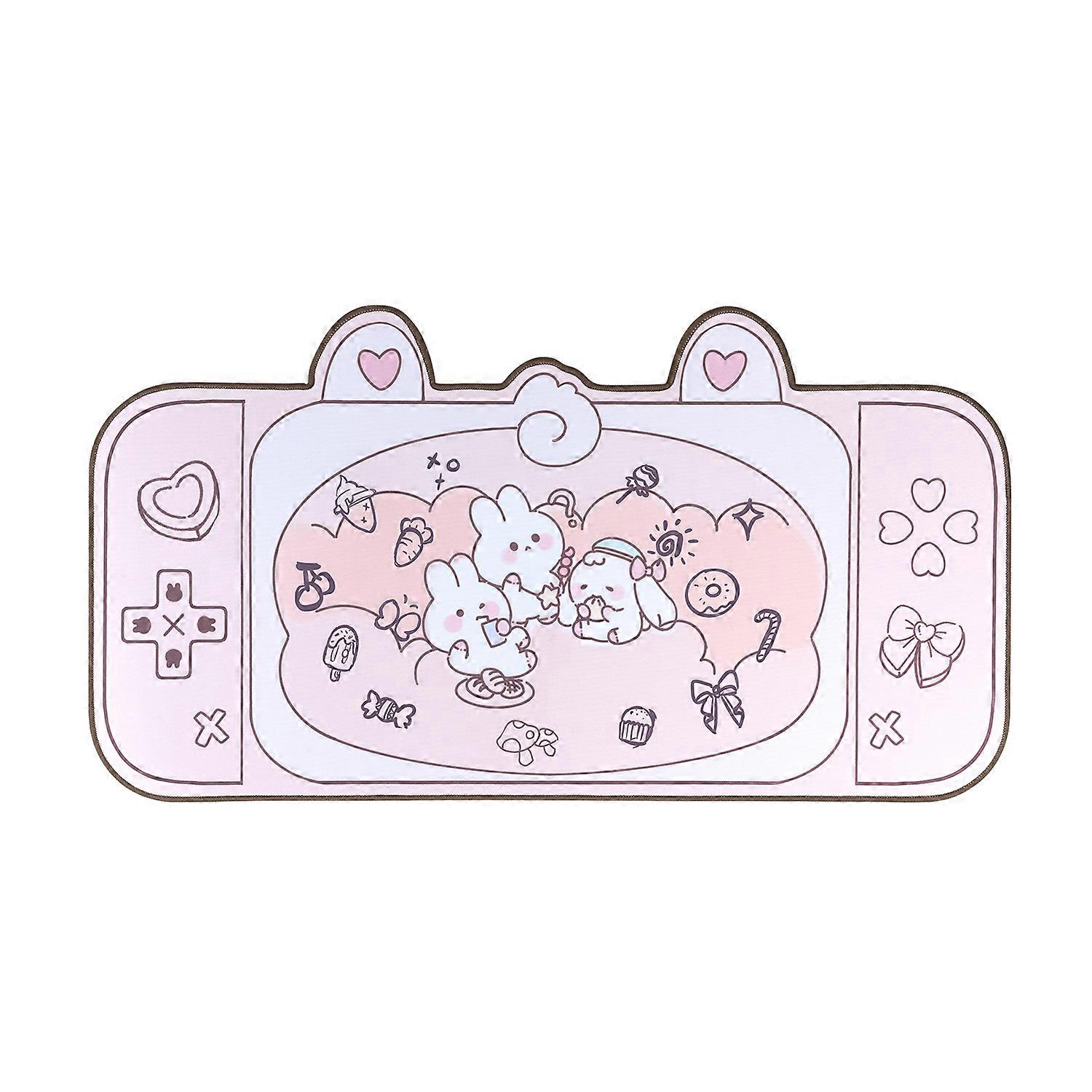 Cute rabbit extra large mouse pad, 7340cm